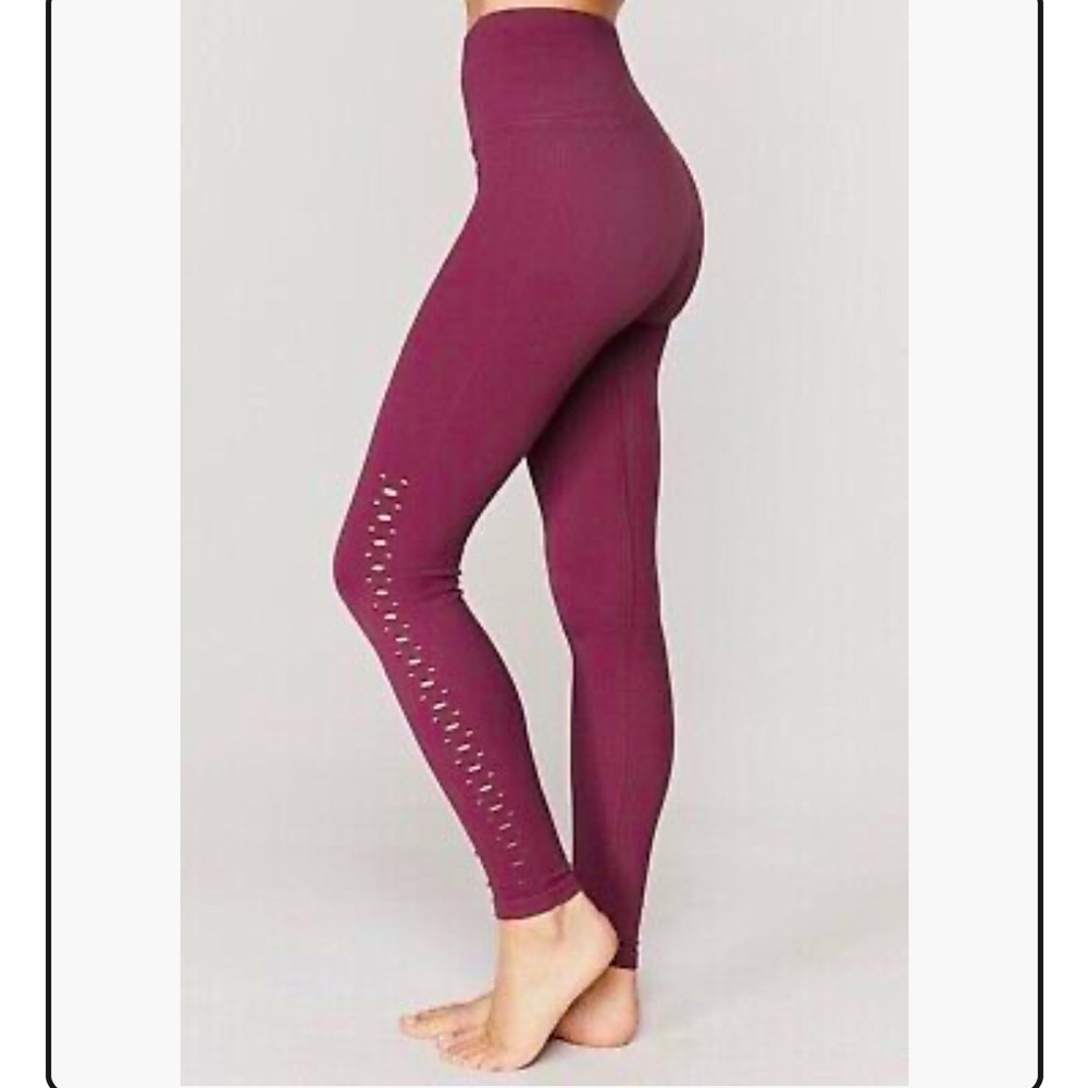Spiritual Gangster Burgundy Leggings